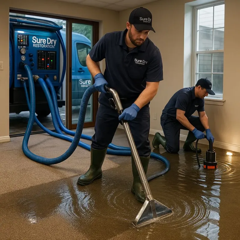Water Extraction and Removal process in South Lyon, MI